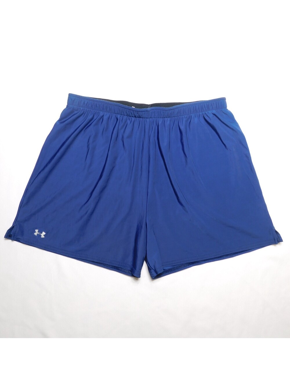 Under Armour Womens Medium Blue HeatGear Running Shorts Fitted Athletic Size M
